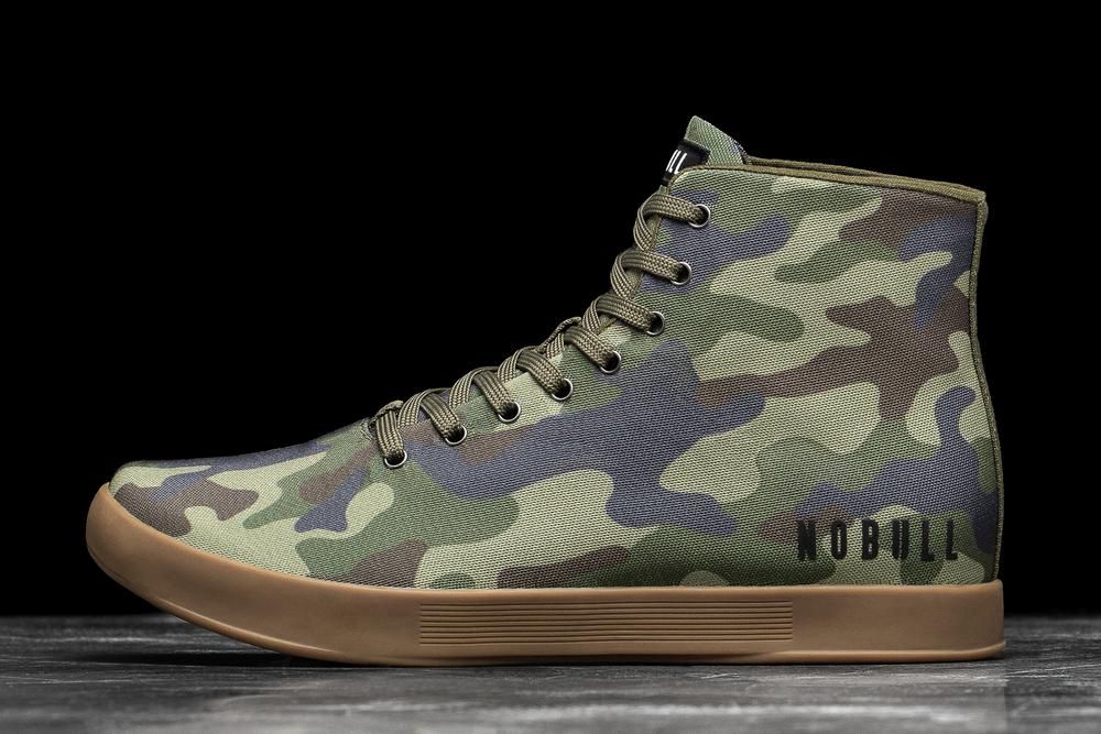 Baskets Montantes NOBULL Femme Camouflage - Chaussures NOBULL High-Top Canvas,France (5310-ESPGL)